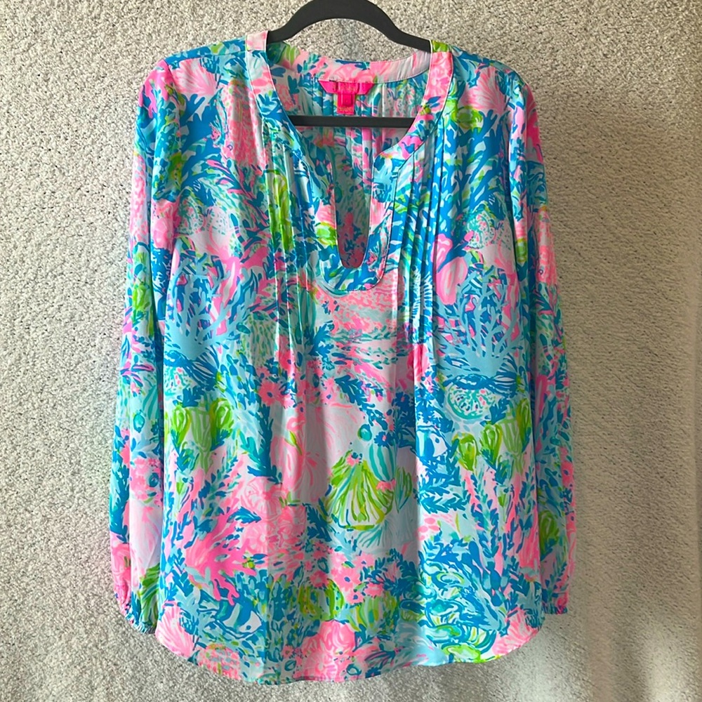 Lilly Pulitzer Blouse * Rare Print